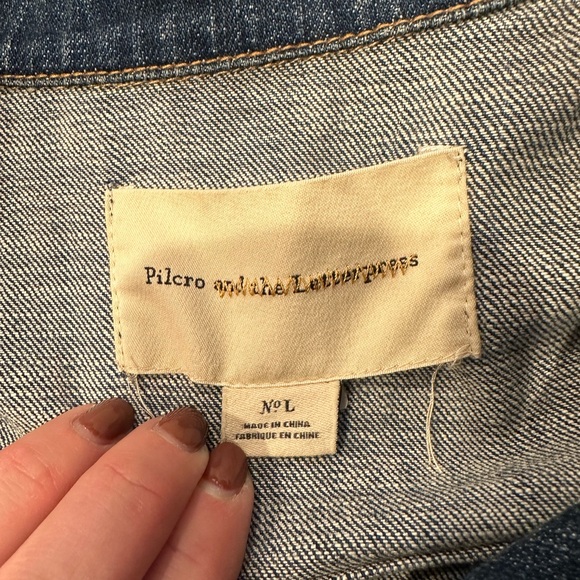 Pilcro and the Letterpress Denim Jacket - Blue - Picture 2 of 2